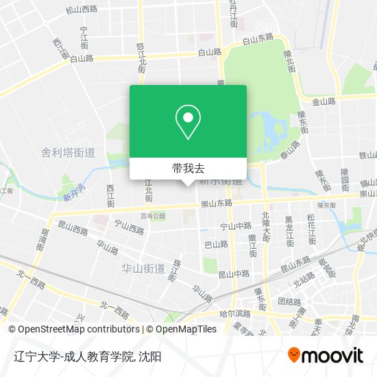 辽宁大学-成人教育学院地图