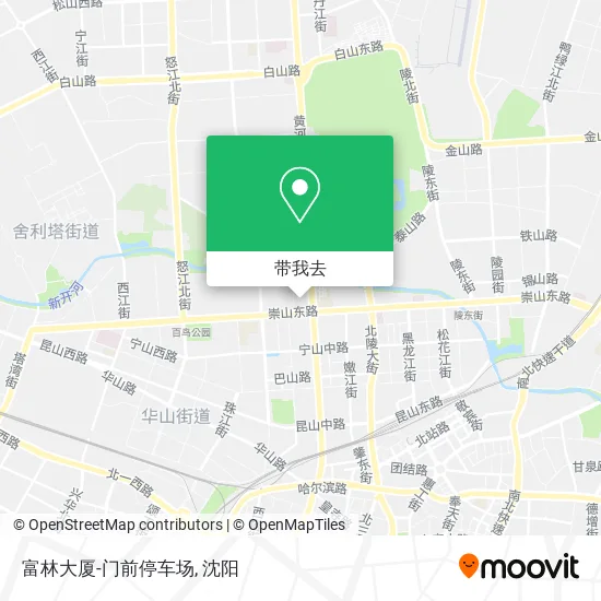 富林大厦-门前停车场地图