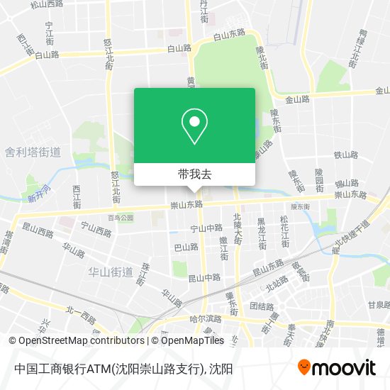 中国工商银行ATM(沈阳崇山路支行)地图