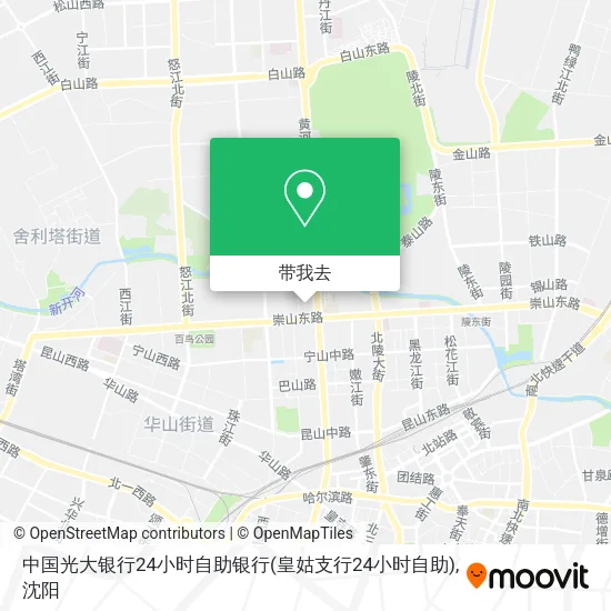 中国光大银行24小时自助银行(皇姑支行24小时自助)地图