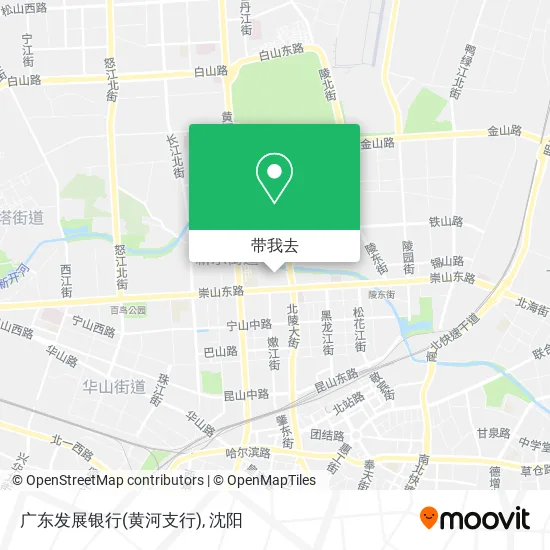 广东发展银行(黄河支行)地图