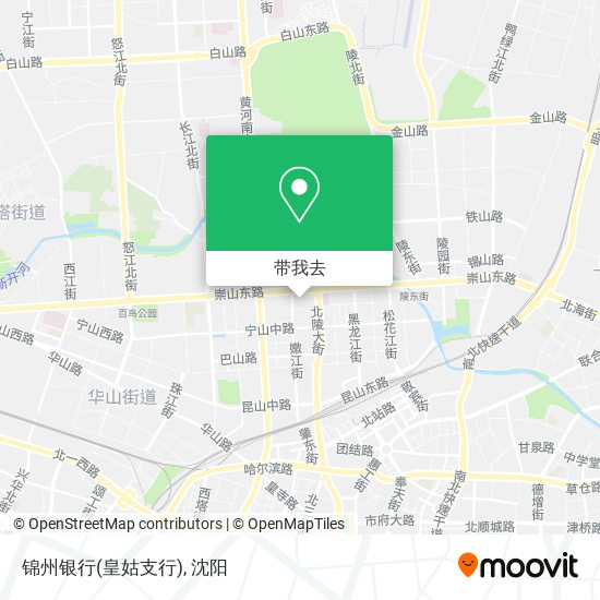 锦州银行(皇姑支行)地图
