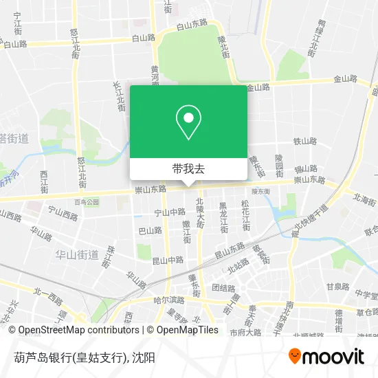 葫芦岛银行(皇姑支行)地图