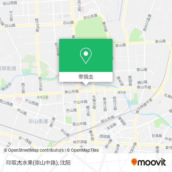 印双杰水果(崇山中路)地图