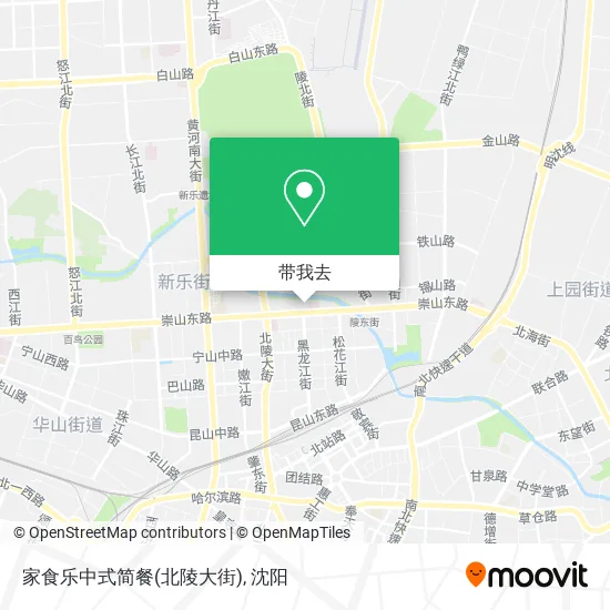 家食乐中式简餐(北陵大街)地图