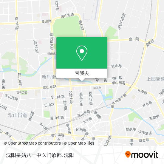 沈阳皇姑八一中医门诊部地图