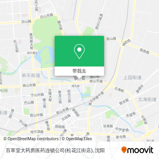 百草堂大药房医药连锁公司(松花江街店)地图