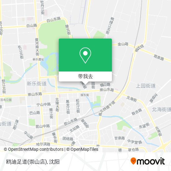 鸥迪足道(崇山店)地图