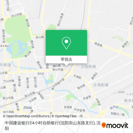 中国建设银行24小时自助银行(沈阳崇山东路支行)地图