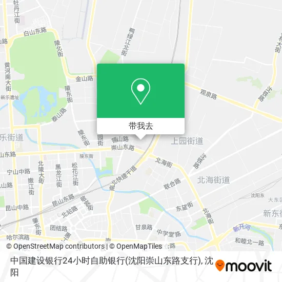 中国建设银行24小时自助银行(沈阳崇山东路支行)地图
