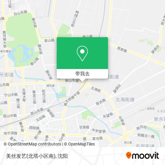 美丝发艺(北塔小区南)地图