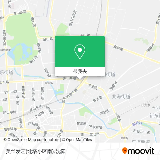 美丝发艺(北塔小区南)地图