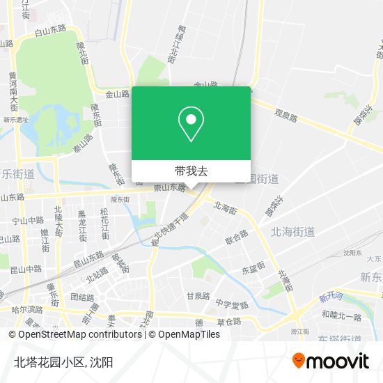 北塔花园小区地图