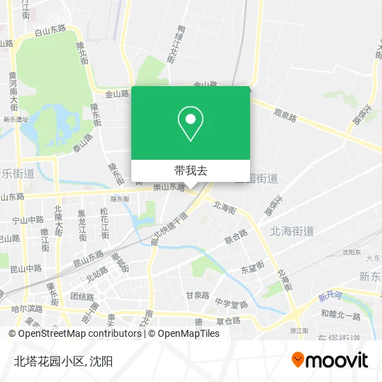 北塔花园小区地图