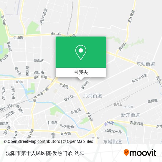 沈阳市第十人民医院-发热门诊地图