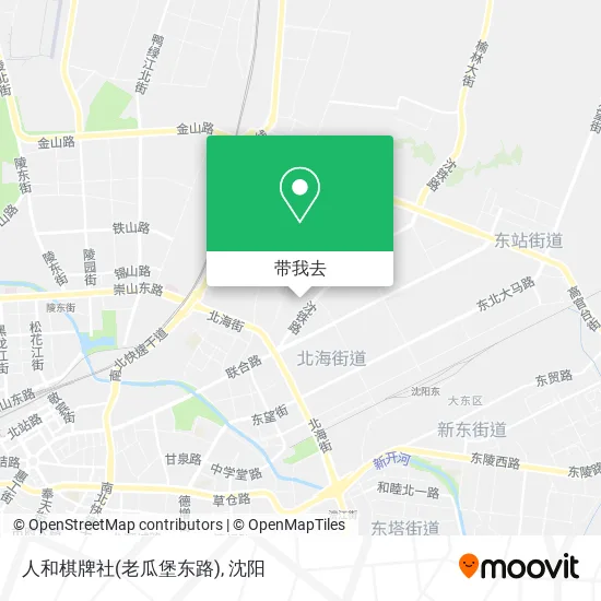人和棋牌社(老瓜堡东路)地图