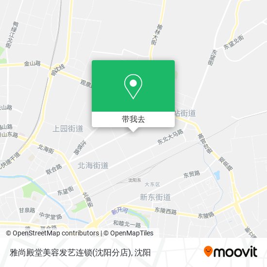 雅尚殿堂美容发艺连锁(沈阳分店)地图