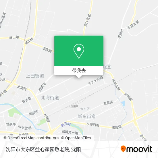 沈阳市大东区益心家园敬老院地图