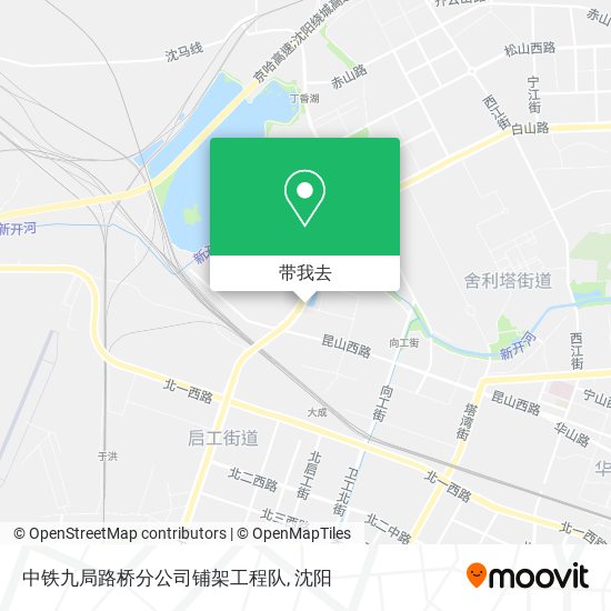 中铁九局路桥分公司铺架工程队地图