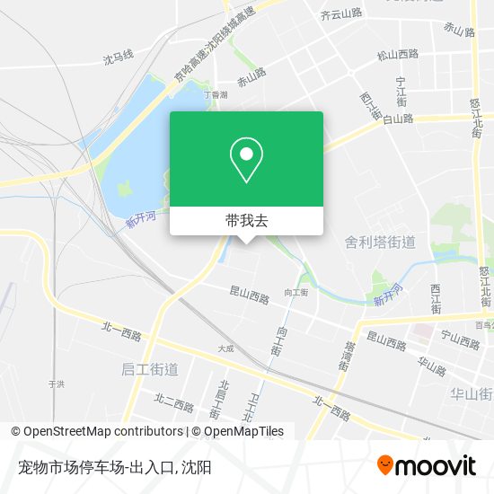 宠物市场停车场-出入口地图