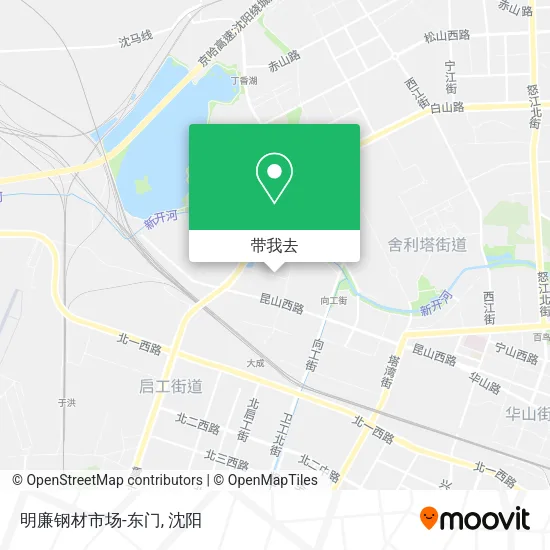 明廉钢材市场-东门地图