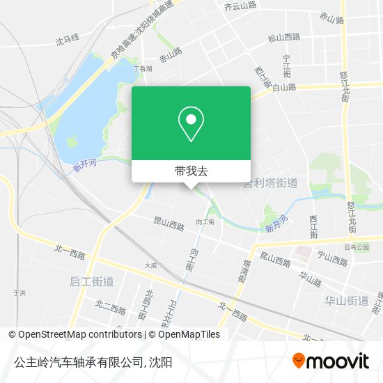 公主岭汽车轴承有限公司地图