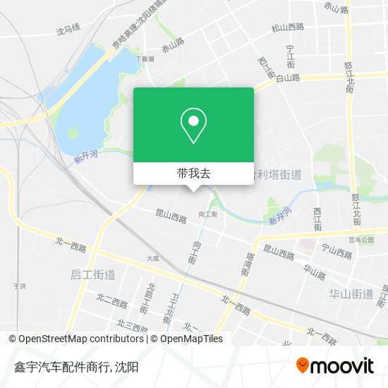 鑫宇汽车配件商行地图