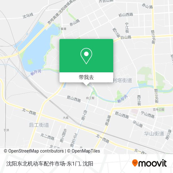沈阳东北机动车配件市场-东1门地图