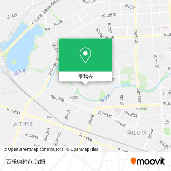 百乐购超市地图