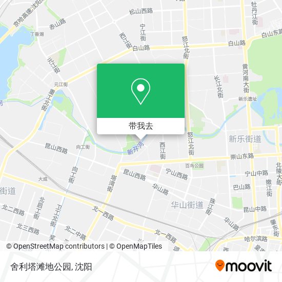 舍利塔滩地公园地图