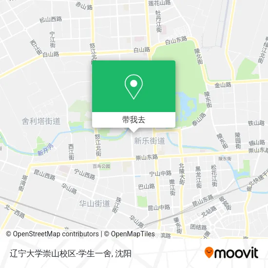 辽宁大学崇山校区-学生一舍地图