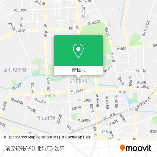 满宝馄饨(长江北街店)地图