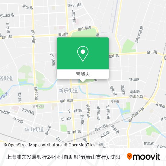上海浦东发展银行24小时自助银行(泰山支行)地图
