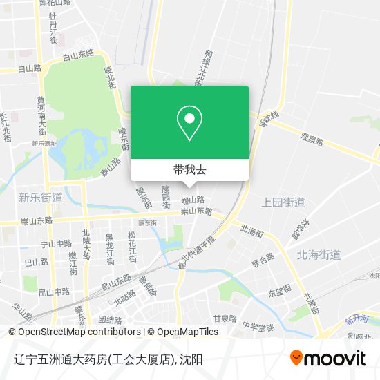 辽宁五洲通大药房(工会大厦店)地图