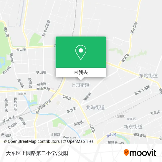 大东区上园路第二小学地图