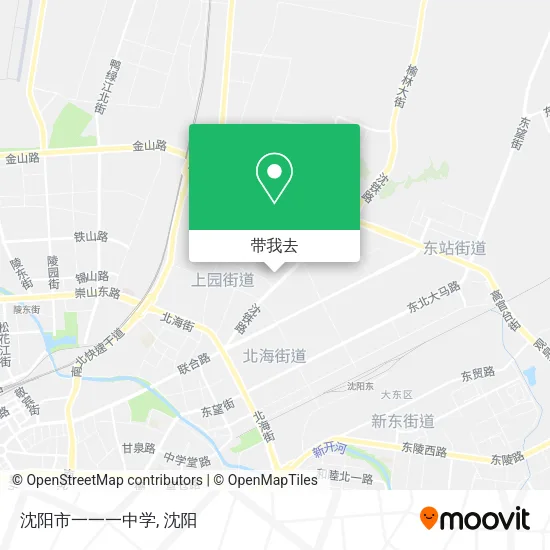 沈阳市一一一中学地图