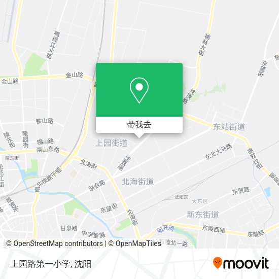 上园路第一小学地图