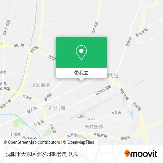 沈阳市大东区新家园敬老院地图