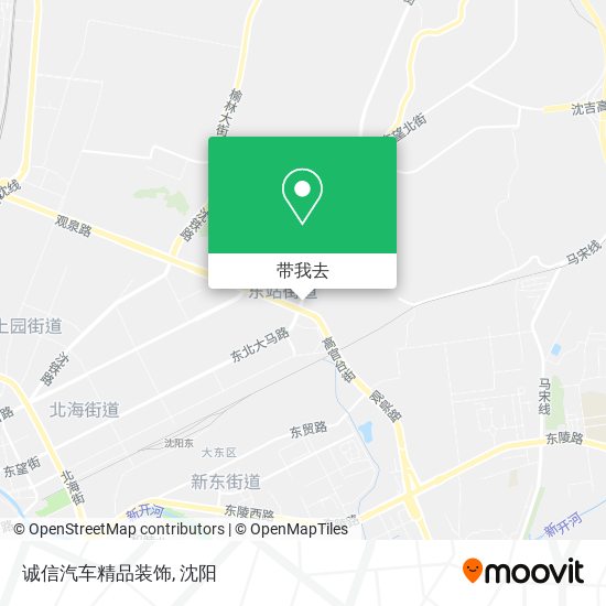 诚信汽车精品装饰地图