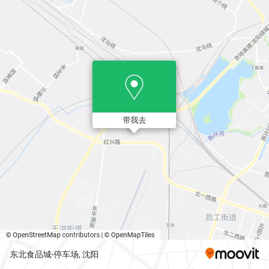 东北食品城-停车场地图