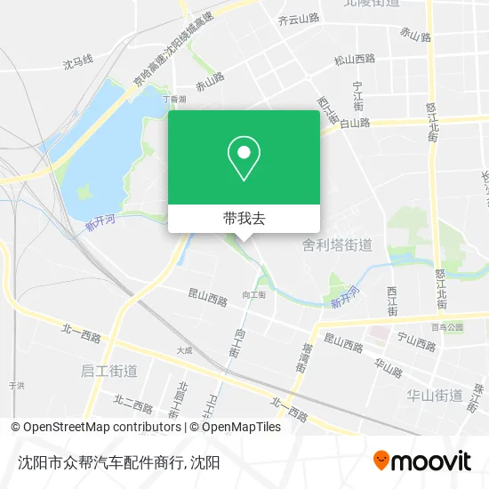 沈阳市众帮汽车配件商行地图