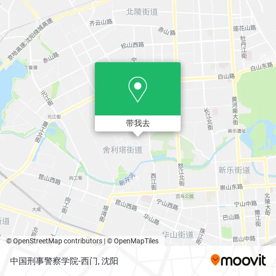 中国刑事警察学院-西门地图