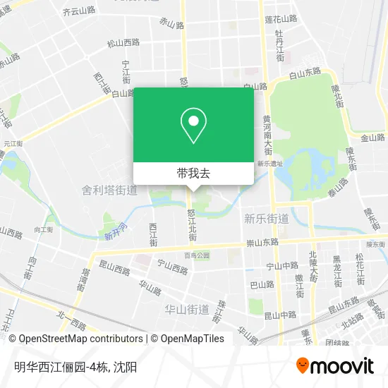 明华西江俪园-4栋地图