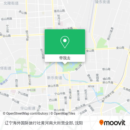 辽宁海外国际旅行社黄河南大街营业部地图