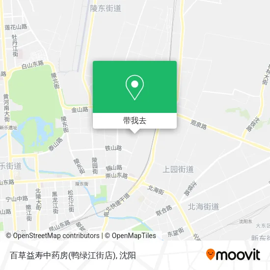 百草益寿中药房(鸭绿江街店)地图