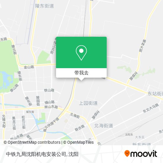 中铁九局沈阳机电安装公司地图