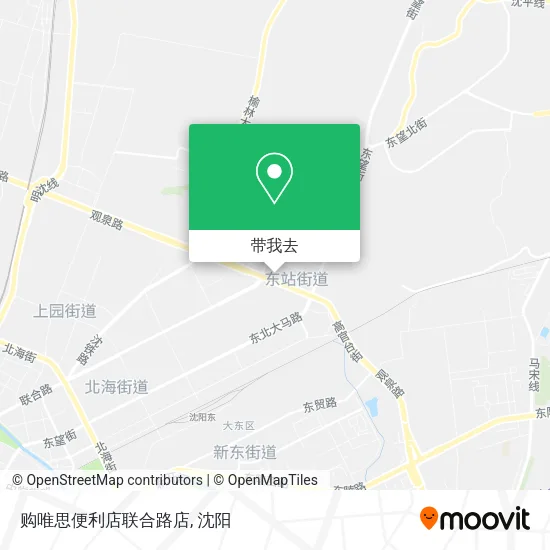 购唯思便利店联合路店地图