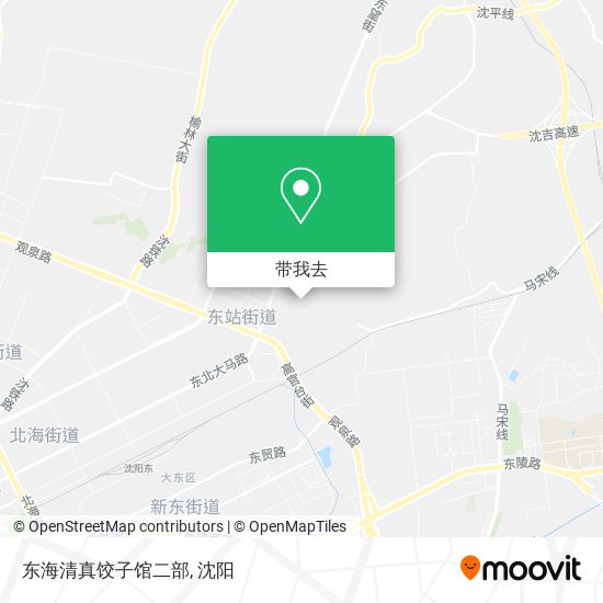 东海清真饺子馆二部地图