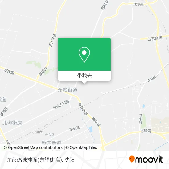 许家鸡味抻面(东望街店)地图