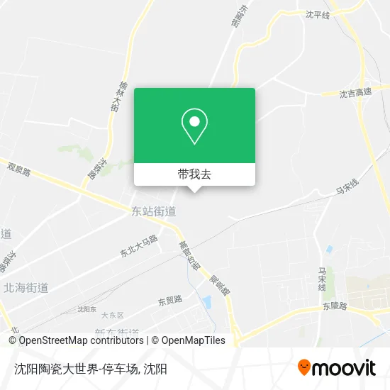 沈阳陶瓷大世界-停车场地图